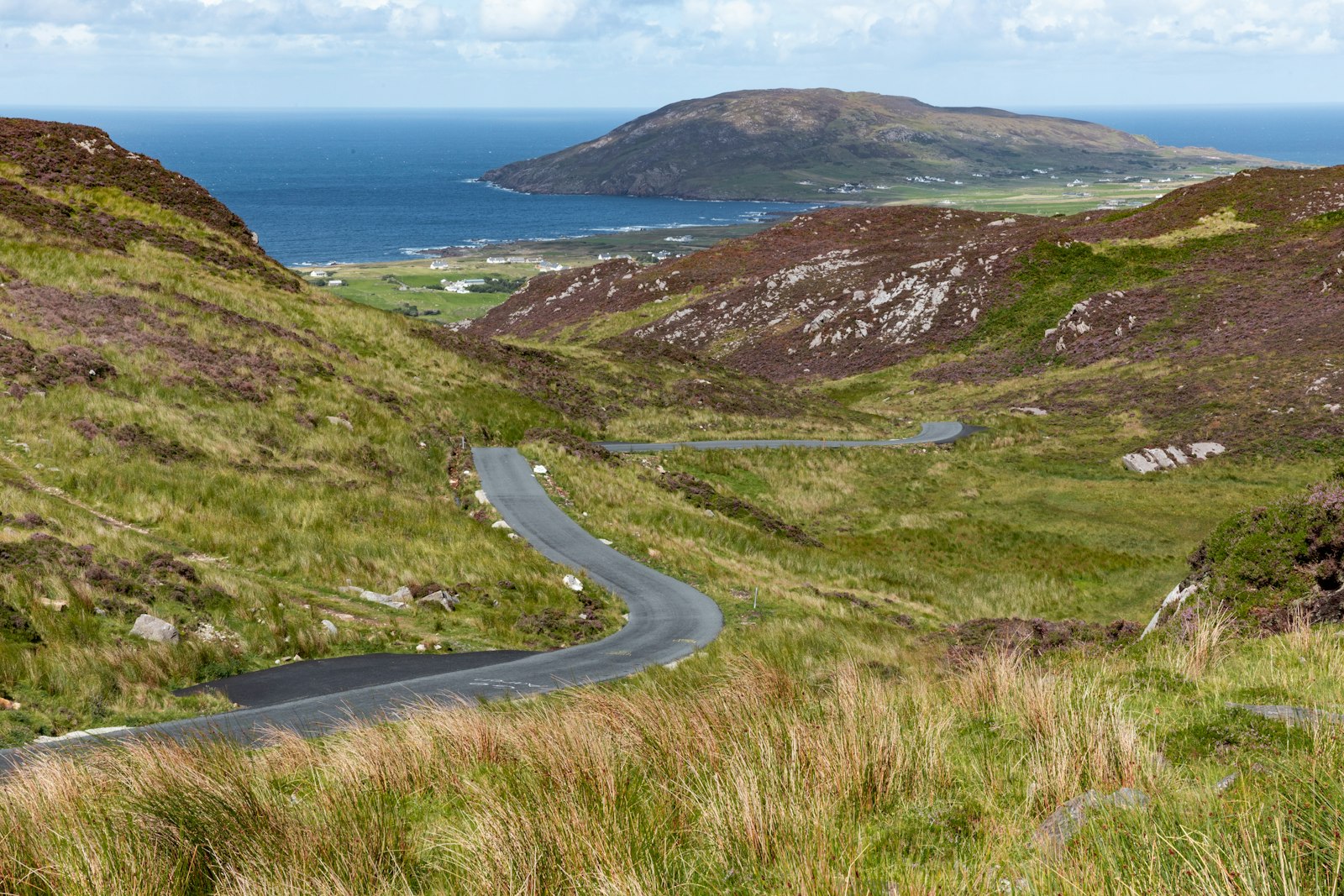Mountain road in County Donegal